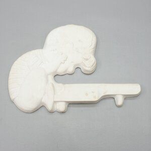 Vintage 70s Peanuts 15" Schroeder Piano Unpainted Plaster Wall Character Figure